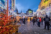 Weihnachtsmarkt im Landesmuseum,Zürich,Schweiz,Europa