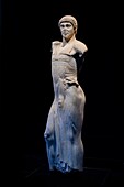 The Motya Charioteer, Motya Museum (Museo Giuseppe Whitaker), Motya island, Marsala, Trapani, Sicily, Italy, Mediterranean, Europe