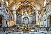 Main Altar, Basilica of Santa Cecilia in Trastevere, Rome, Lazio, Italy, Europe