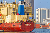 View of the busy port city of Dakar, Senegal, West Africa, Africa