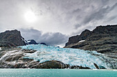 Views of the glaciers and mountains of Drygalski Fjord on the southeast side of South Georgia, Southern Ocean, Polar Regions