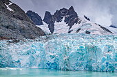 Views of the glaciers and mountains of Drygalski Fjord on the southeast side of South Georgia, Southern Ocean, Polar Regions