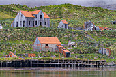 Views of the abandoned whaling station in Prince Olav Harbor on South Georgia, Southern Ocean, Polar Regions