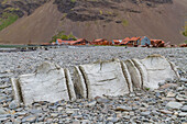 Views of the abandoned whaling station in Stromness Bay on South Georgia, Southern Ocean, Polar Regions