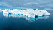 Luftaufnahme des Ilulissat-Eisfjords,UNESCO-Welterbestätte,Westgrönland,Dänemark,Polarregionen