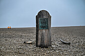 Grabstein aus der Franklin-Expedition,Beechey-Insel,Nunavut,Kanadische Arktis,Kanada,Nordamerika