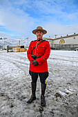 Canadian Mountie, Grise Fjord, most northern community in America, Nunavut, Canadian Arctic, Canada, North America