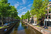 Prinsengracht-Kanal,Amsterdam,Niederlande,Europa