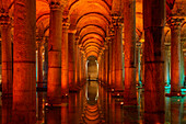 Basilica Cistern, Sultanahmet, UNESCO World Heritage Site, Fatih District, Istanbul Province, Turkey, Europe