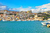 Sciacca harbour, Sciacca, Agrigento district, Sicily, Italy, Mediterranean, Europe