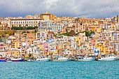 Sciacca harbour, Sciacca, Agrigento district, Sicily, Italy, Mediterranean, Europe