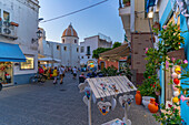 View of Chiesa di San Gaetano church in Piazza Medaglia d'Oro, Forio, Island of Ischia, Campania, Italy, Europe