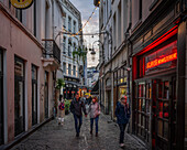 Rue des Bouchers, Brussels, Belgium, Europe