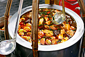 Traditional Vietnamese crab soup for sale at market, Ho Chi Minh City, Vietnam, Indochina, Southeast Asia, Asia, Asia