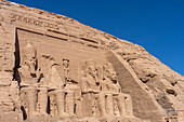 Colossal statues of King Ramses II, Abu Simbel, UNESCO World Heritage Site, Egypt, North Africa, Africa