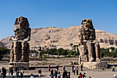 Memnon-Kolosse,UNESCO-Welterbe,Theben,Luxor,Ägypten,Nordafrika,Afrika