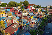 Neighbourhood alongside the Kali Code River, Yogyakarta, Java island, Indonesia, Southeast Asia, Asia