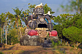 Patung Semar, giant statue of Semar, fictional character of Javanese Culture located on the slopes of Lawu Volcano Mountain, Java island, Indonesia, Southeast Asia, Asia