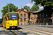 Tramway in Kalamaja district, Tallinn, Estonia, Europe