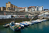 Harbor of Getaria, province of Gipuzkoa, Basque Country, Spain, Europe