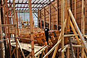 San Juan Whaleship replica shipyard, Albaola The Sea Factory of The Basques, Pasaia San Pedro, San Sebastian, Bay of Biscay, province of Gipuzkoa, Basque Country, Spain, Europe