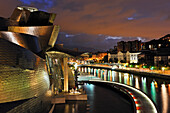 Guggenheim-Museum des Architekten Frank Gehry,Bilbao,Provinz Biskaya,Baskenland,Spanien,Europa