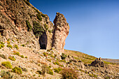 Gesteinsformationen in der Guejar Sierra,Sierra Nevada,Granada,Andalusien,Spanien,Europa