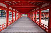 Itsukushima-Schrein,Shinto-Tempel,auf der Insel Miyajima,UNESCO-Weltkulturerbe,Präfektur Hiroshima,,Honshu,Japan,Asien