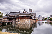 Traditionelle japanische Samurai-Burg von Hiroshima,Honshu,Japan,Asien