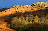 Fells above Grasmere,Lake District National Park,UNESCO-Welterbe,Cumbria,England,Vereinigtes Königreich,Europa