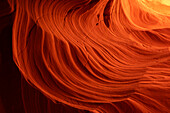 Abstract details of orange slot canyon wall, Antelope Canyon X, Page, Arizona, United States of America, North America