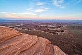 Dramatic canyon terrain at Grand View Point at dusk, Canyonlands National Park, Utah, United States of America, North America