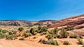 Snow Canyon State Park, opened in 1962, location for films including Butch Cassidy and the Sundance Kid, near St. George, Utah, United States of America, North America