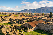 Pompeii, UNESCO World Heritage Site, archaeological site of ancient city destroyed by Mount Vesuvius volcanic eruption, near Naples,Campania, Italy, Europe