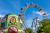 Riesenrad, Giant Ferris Wheel, Tourist Information Office, Prater, Vienna, Austria, Europe