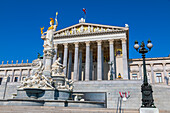 Pallas Athene statue, Austrian Parliament, UNESCO World Heritage Site, Vienna, Austria, Europe