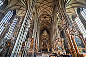 St. Stephen's Cathedral, interior shot, UNESCO World Heritage Site, Vienna, Austria, Europe