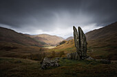 Fionn's Rock (Praying Hands of Mary),Aberfeldy,Perthshire,Schottland,Vereinigtes Königreich,Europa