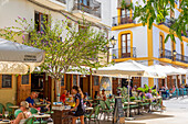 Restaurants in Dalt Vila, Ibiza, Balearic Islands, Spain, Mediterranean, Europe