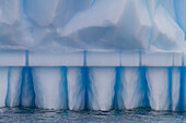 Iceberg detail in and around the Antarctic Peninsula during the summer months, Southern Ocean, Polar Regions