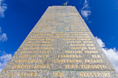 Das Falklandkonflikt-Kriegsdenkmal in Stanley,der Hauptstadt und einzigen richtigen Stadt (mit einer Kathedrale) der Falklandinseln,Südamerika