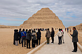 Stufenpyramide des Djoser,die erste Pyramide,Komplex von Saqqara,Ägypten.