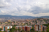 Stadtbild der Slums von Medellin,Kolumbien