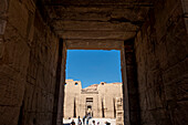 Habu-Tempel,Tempel von Ramses III.,Luxor,Ägypten.