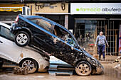 Effects of the DANA floods of October 29, 2024, in Albufera AV, Alfafar, Comunidad de Valencia, Spain