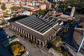 Aerial view of The Zaragoza Auditorium, officially the Princess Leonor Auditorium of Zaragoza , is a concert hall and conference centre located in the city of Zaragoza