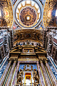 Rom,Italien,22. Juli 2017,Die kunstvoll verzierte Borghese-Kapelle zeigt beeindruckende Kunstwerke und architektonische Details in der Basilika Santa Maria Maggiore in Rom.