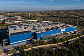 Aerial view of IKEA store in Puerto Venecia shopping center, Zaragoza, Spain