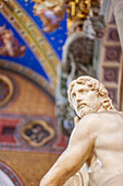 Rome, Italy, July 2017, This exquisite sculpture of The Redeemer by Michelangelo is situated in the Santa Maria Sopra Minerva Basilica, Rome.