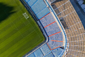 Aerial view of the La Romareda stadium, currently under renovation, Zaragoza, Spain